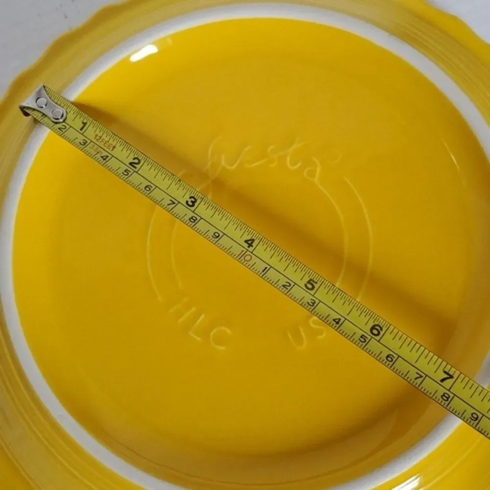 Fiestaware FIESTA Pie Plate Deep Dish Baking Bake Bakeware Baker Yellow CERAMIC